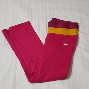 Girls Nike Dri-Fit Pink Leggings